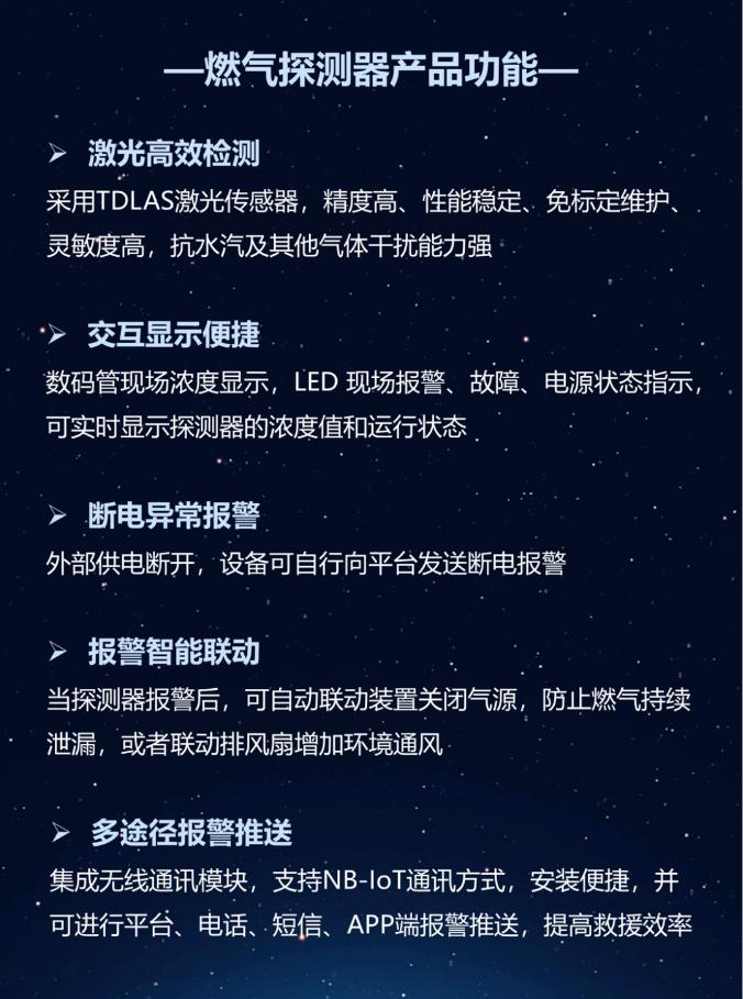 GT-HK11J-XX工业及商业用途点型可燃气体探测器产品功能