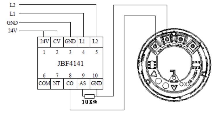 JBF1372E1火灾声光警报器接线图