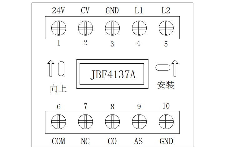 JBF4137A中继模块接线端子图