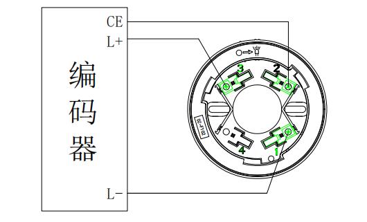 JTY-GD-F311点型光电感烟火灾探测器编码接线图