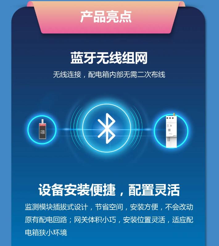 大华消防蓝牙用电监测模块、网关产品亮点