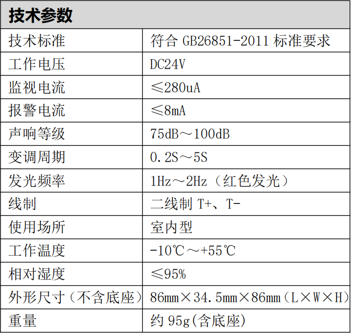 SM505型火灾声光警报器