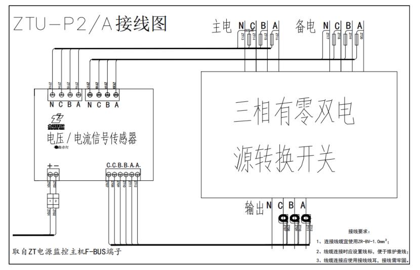 ZTU系列电压/电流信号传感器接线图