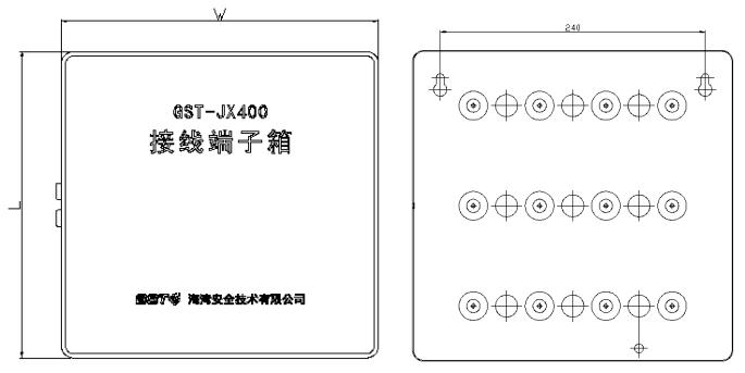 接线端子箱外形示意图
