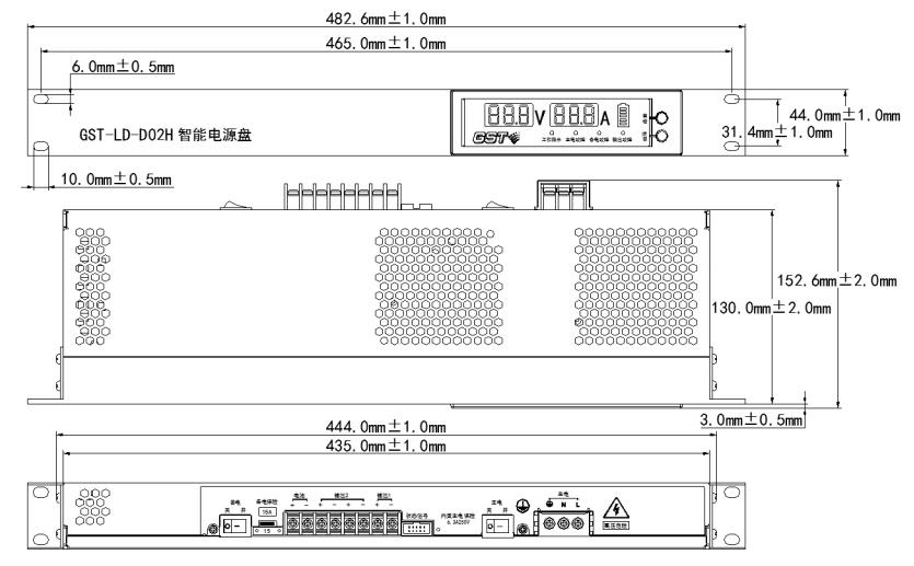 GST-LD-D02H智能电源盘结构与接线