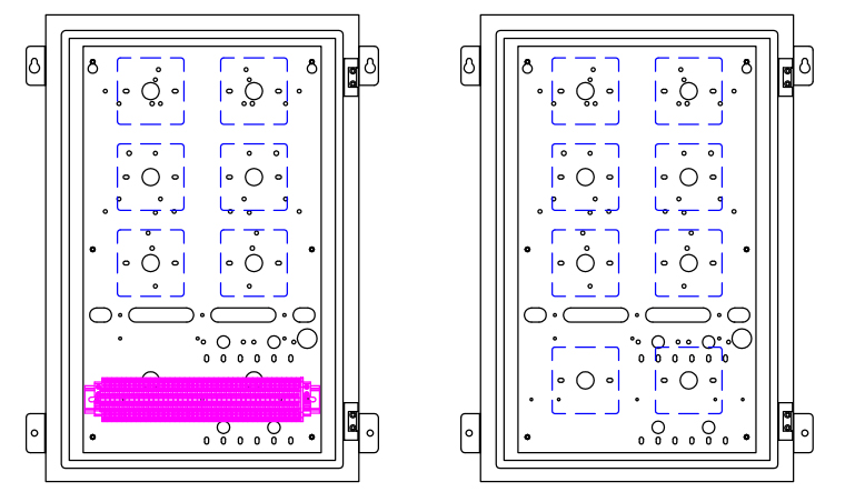 FH65模块箱(600*400*200)内部模块安装示意