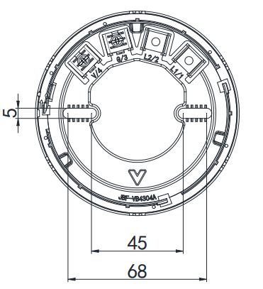 JBF-VB4304A非编址火灾声光警报器底座