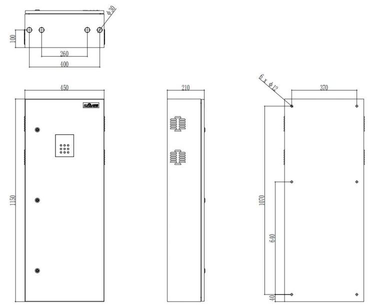 J-D-0.5KVA-01应急照明集中电源外形尺寸