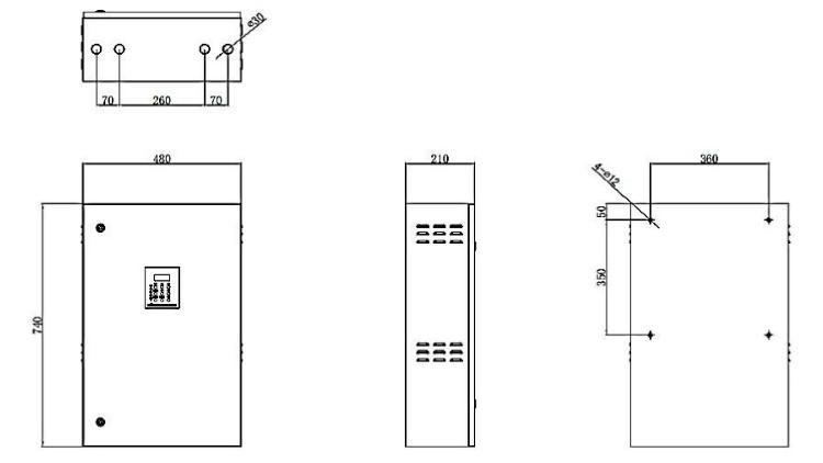 J-D-0.6KVA-01消防应急照明专用电源外形尺寸