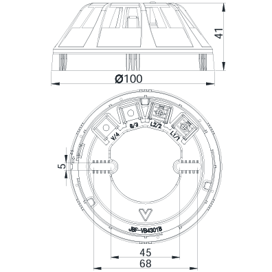 JBF5112点型家用感温火灾探测器