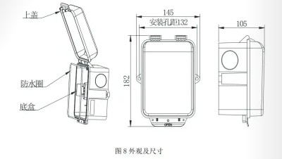 TX3963消防模块防水盒 手报防水盒 消报防水盒 按钮防水盒