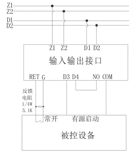 TX6220输入/输出接口接线图