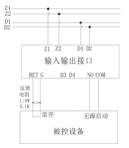 TX6220输入/输出接口接线图