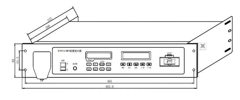 KT9213/MP3前置放大器