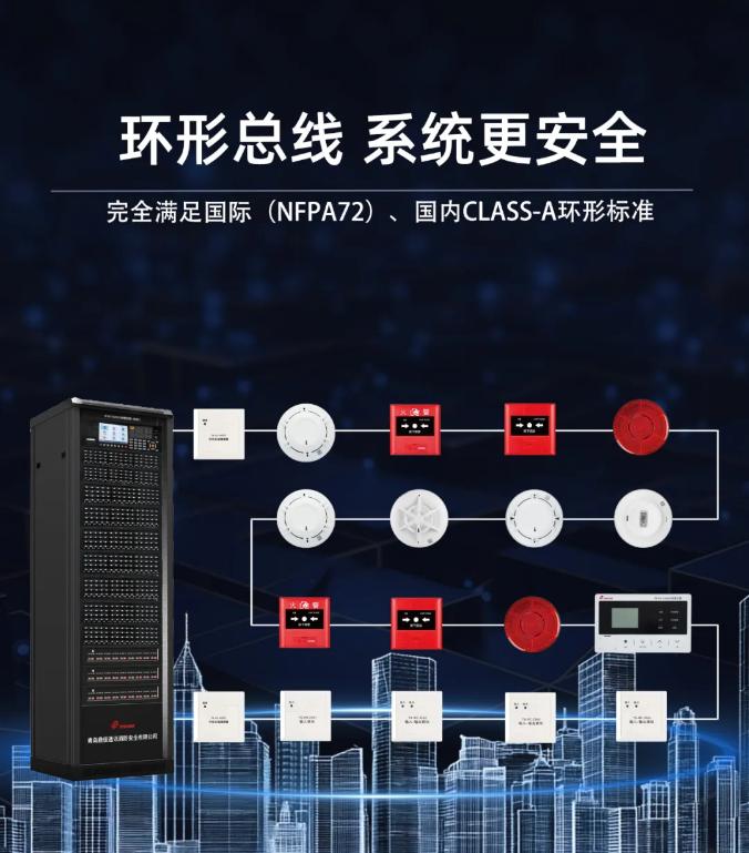 鼎信消防工业火灾自动报警系统环形总线介绍