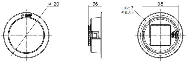 J-ZFZC-E3W-17Q3A集中电源控制型消防应急照明灯具