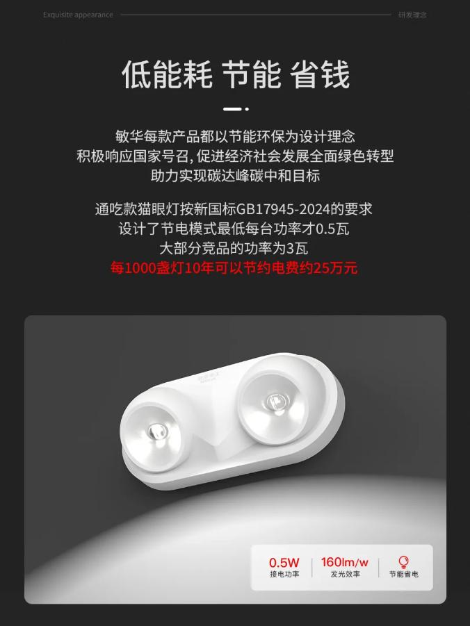 M-ZFZC-E3W6610集中控制型消防应急照明灯具优势