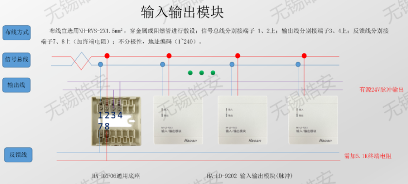 HA-LD-9202输入/输出模块接线图