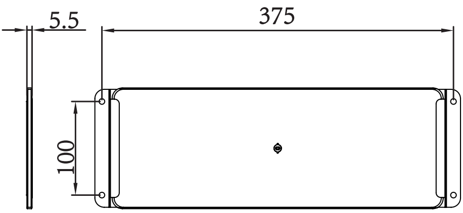 KW-BLJC-1OEⅡ0.5W-1614柔性标志灯具单面安全出口（壁挂）