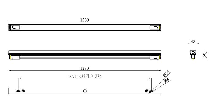 KW-ZFJC-E18W-881L消防应急照明灯 条管灯