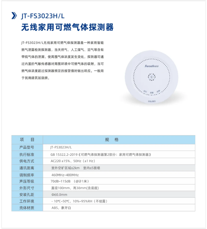赋安无线火灾报警系统产品