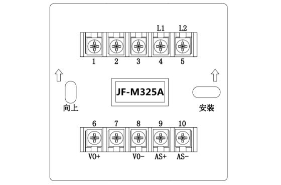 JF-M325A输入输出模块接线端子说明