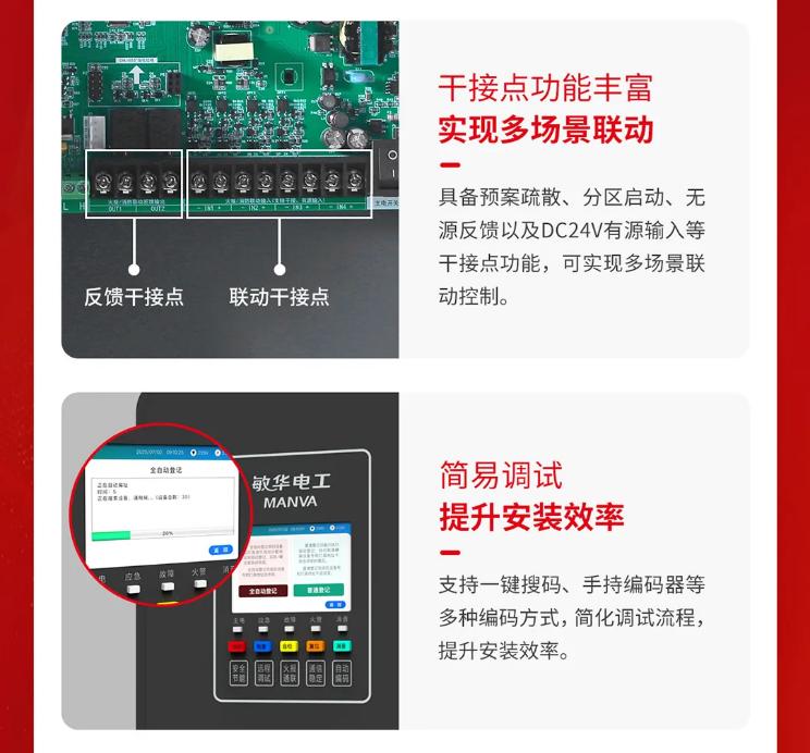M-C-T-10001应急照明控制器细节展示