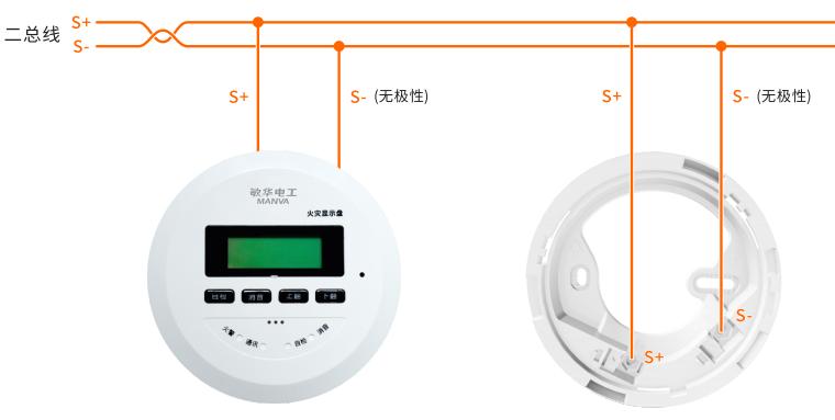 GD1070火灾显示盘接线图