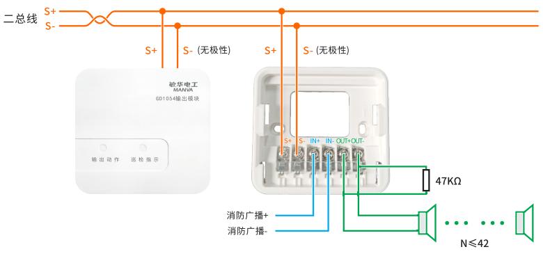 GD1054输出模块接线图