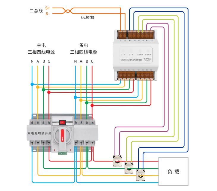GD1432A三相电压电流传感器接线图